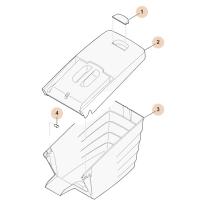 STIHL 63757602191 - Conjunto saco recogedor de hierba cortacésped VIKING