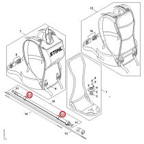 STIHL 41321822100 - Soporte del cable de acelarador desbrozadora STIHL