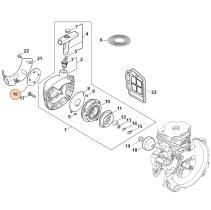 STIHL 41489671503 - Placa de modelo desbrozadora STIHL FS561C